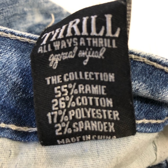 NWOT Thaill Acid Wash destroyed Jeans - Picture 5 of 7